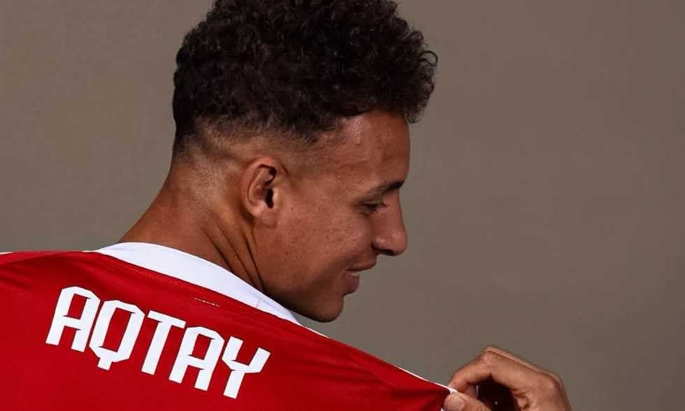 لاعب في مباراة الأهلي وبترول أسيوط في بطولة كأس عاصمة مصر على استاد السلام.