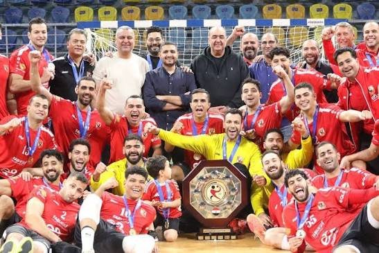 مباراة الأهلي وبترو أتلتيكو في بطولة إفريقيا للأندية لكرة اليد بأنجولا